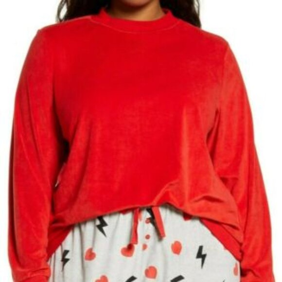 PJ SALVAGE Silky Velour Mock Neck Top - Picture 2 of 5